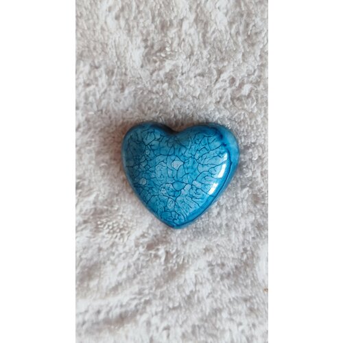 Магнит «Сердечко синее в сеточку»