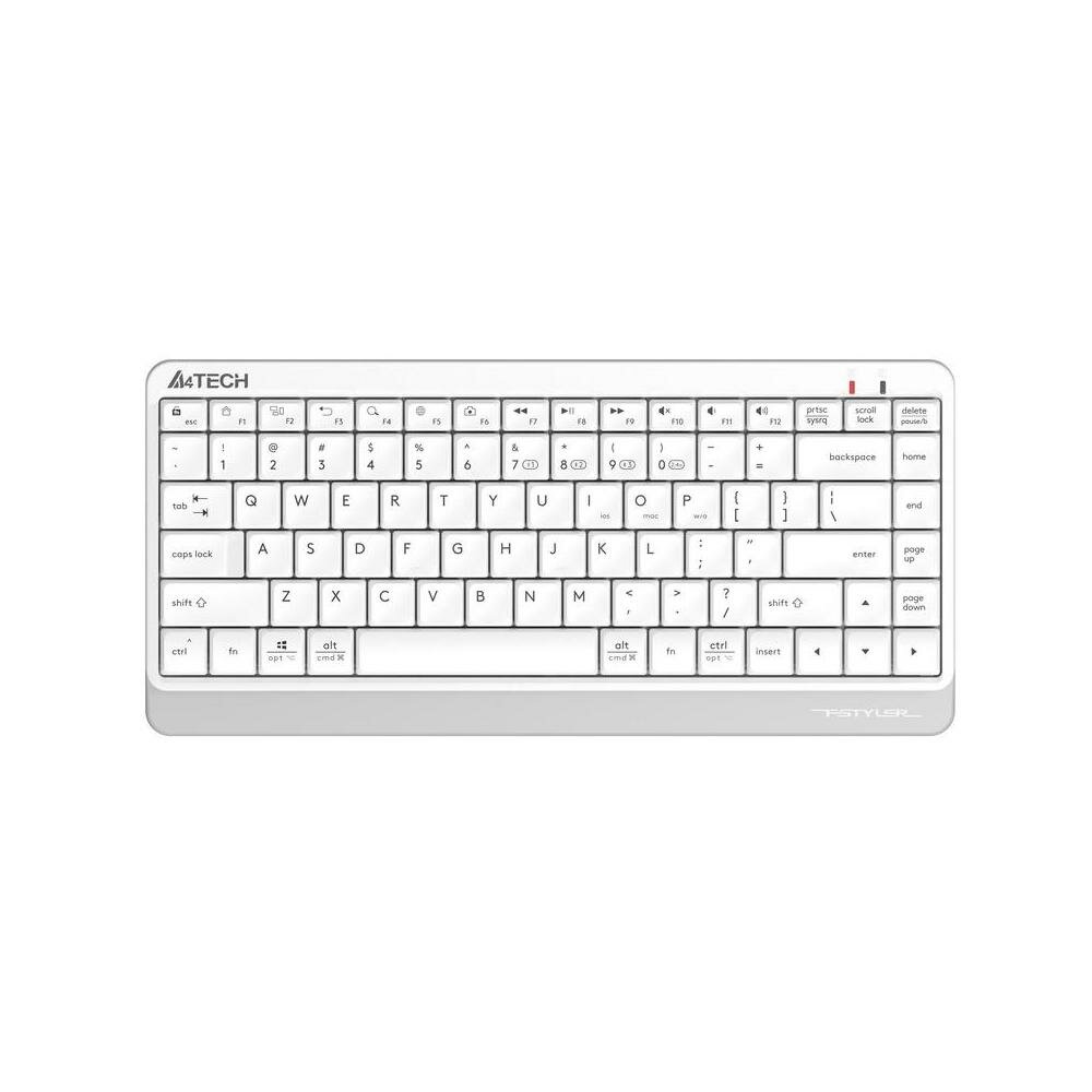 Клавиатура беспроводная A4Tech Fstyler FBK11 white/grey (USB, BT/Radio, slim) (FBK11 WHITE)