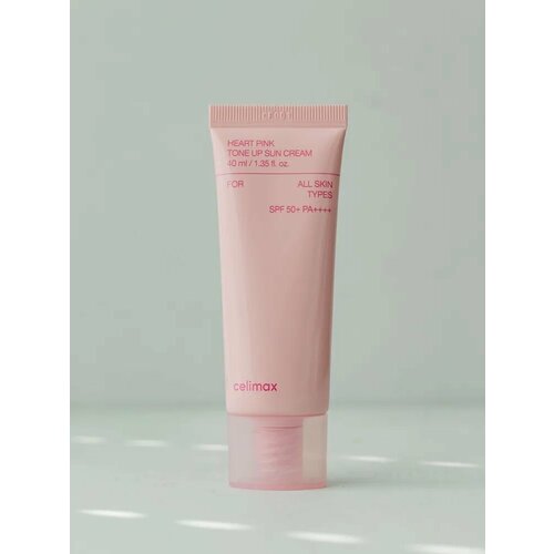Celimax Cолнцезащитный крем, выравнивающий тон кожи Heart Pink Tone Up Sun Cream SPF50+ PA++++, 40ml