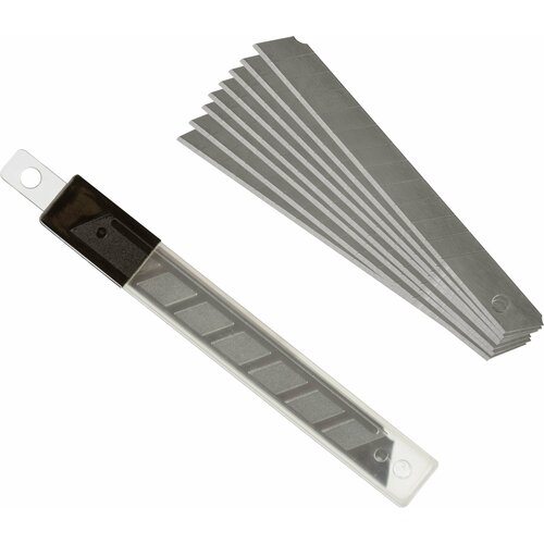 лезвие запасное для перового ножа арт 280455 10 шт уп пласт футляр Attache Лезвие сменное 19757, 9 мм