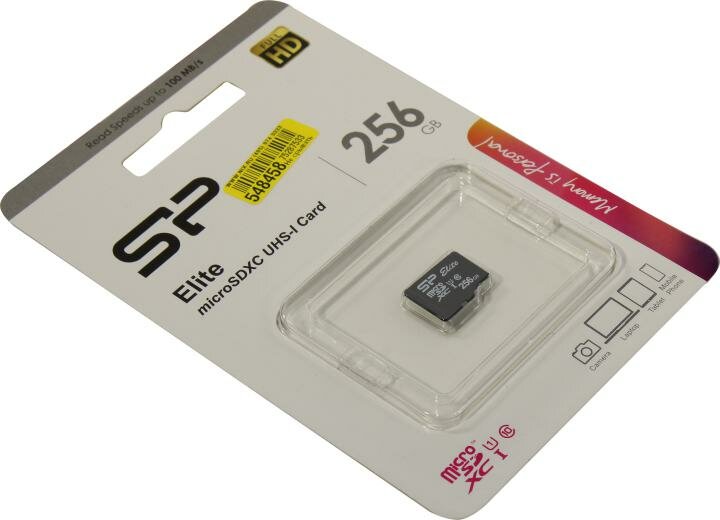 Карта памяти microSDXC UHS-I SILICON POWER Elite 256 ГБ, 85 МБ/с, Class 10, , 1 шт. - фото №4