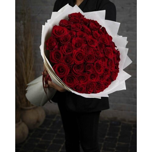 Букет 51 красная роза 60 см