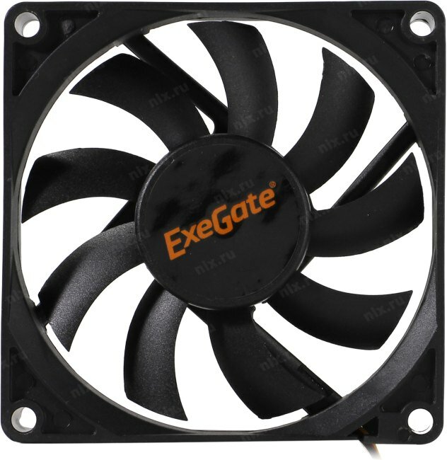 Exegate EX283373RUS Вентилятор ExeGate ExtraSilent ES08015S3P, 80x80x15 мм, подшипник скольжения, 3pin, 1600RPM, 23dBA - фото №13