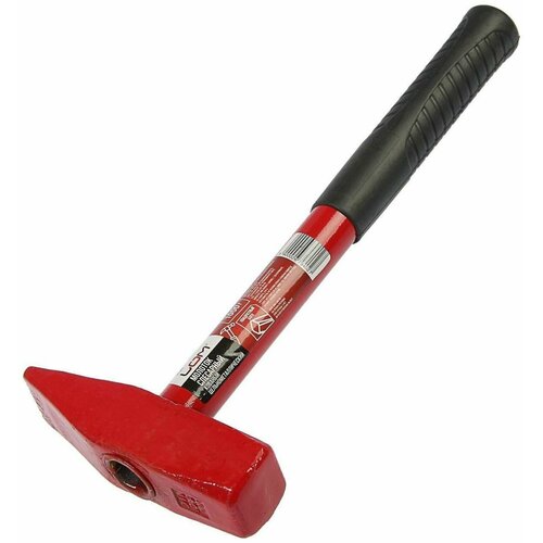 Молоток слесарный ЛОМ квадратный боек металлическая обрезиненная рукоятка 1000 г 1076₽