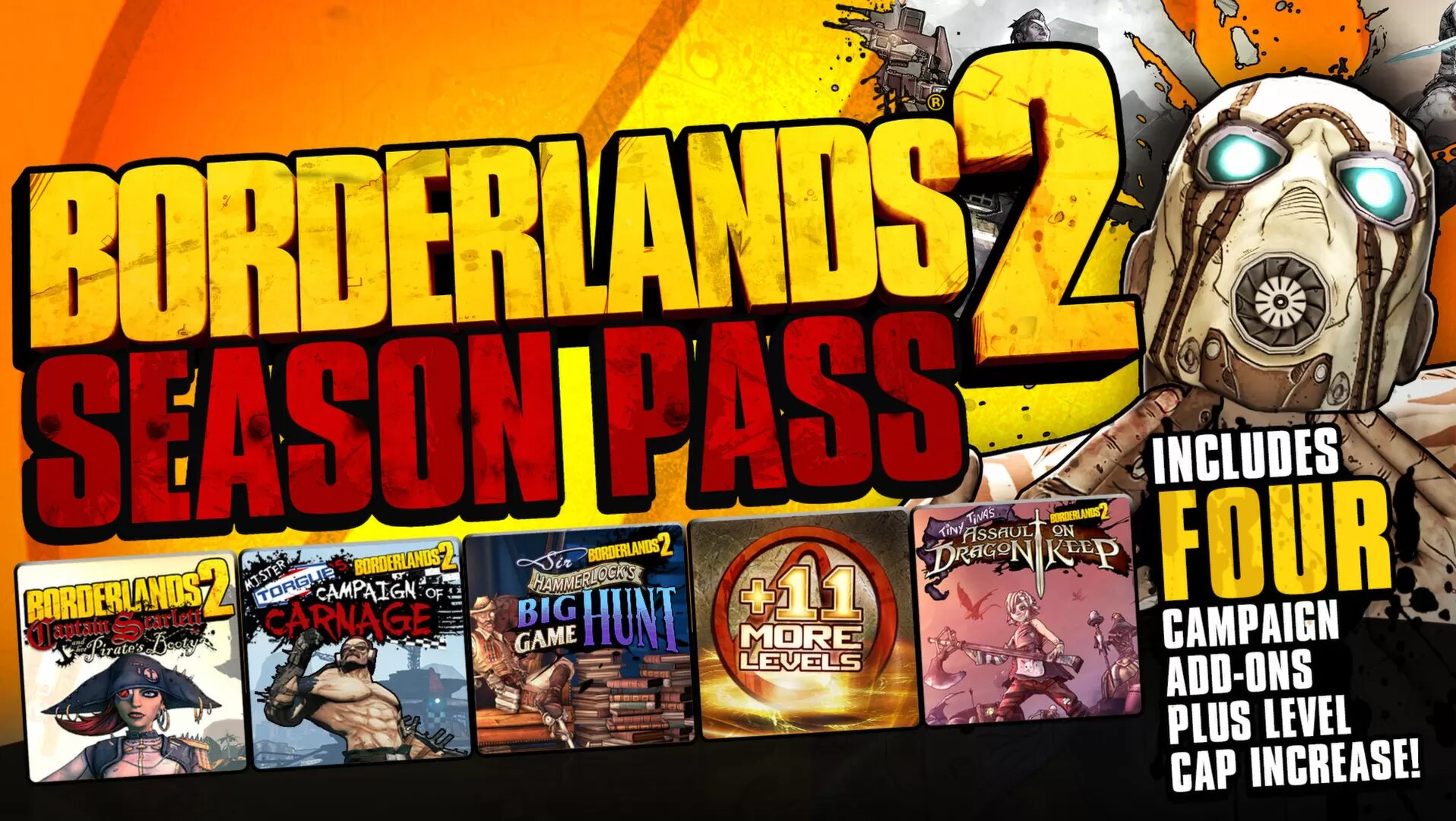 Borderlands 2 - Season Pass (Steam; PC; Регион активации все страны)