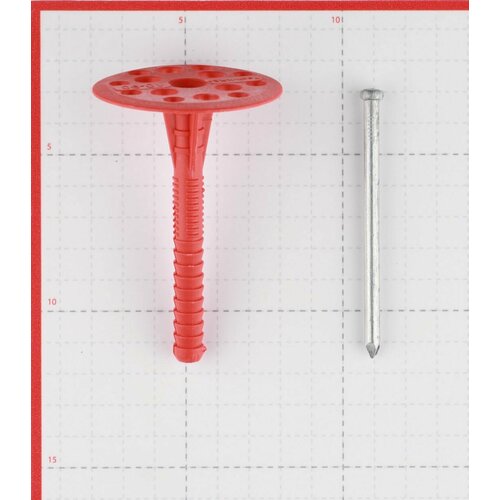 Дюбель для теплоизоляции 10х90 мм металлический гвоздь (250 шт.)