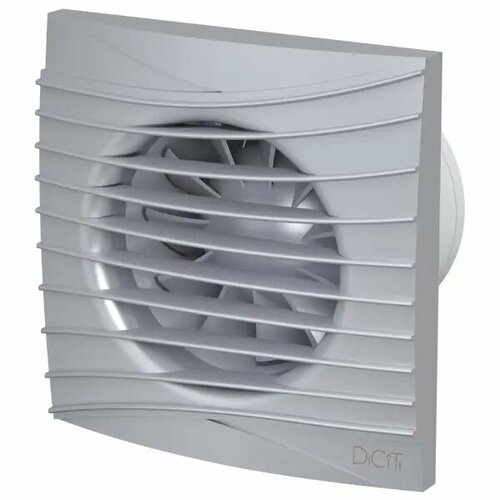 Вентилятор осевой вытяжной Diciti Silent 4C D100 мм 25 дБ 90 мч обратный клапан цвет серый 10080₽