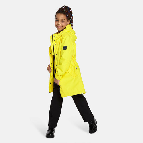 Пальто Huppa, размер 158, горчичный, желтый пальто сезон стиля размер 158 48 желтый