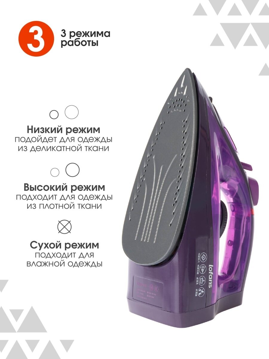 Беспроводной утюг Xiaomi Lofans Cordless Steam Iron (YD-012V) - фото №14