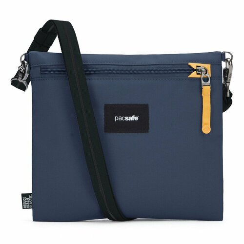 Сумка планшет PacSafe Сумка антивор Pacsafe GO crossbody pouch 35125651, фактура гладкая, синий