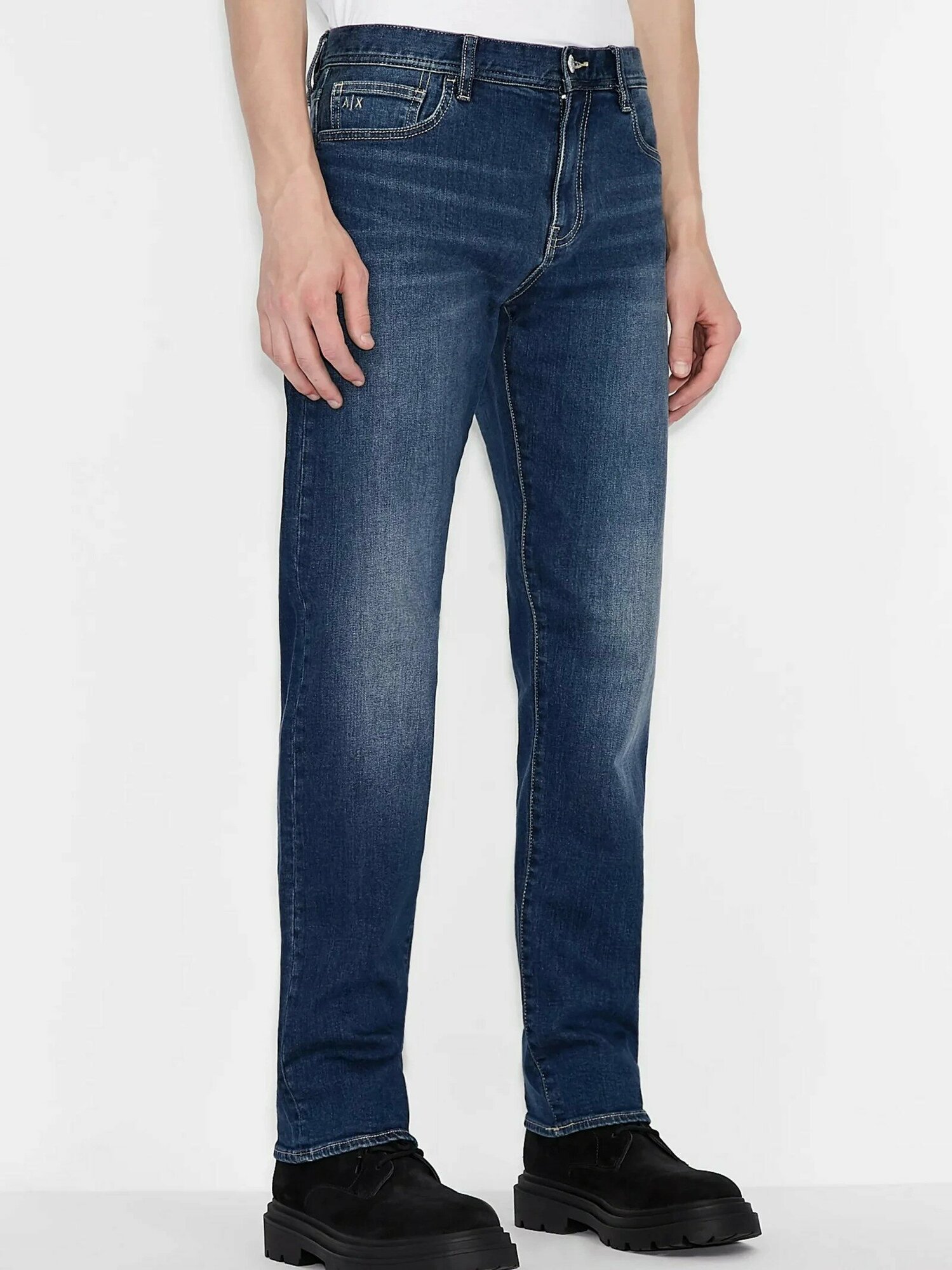 Джинсы GIORGIO ARMANI, размер 30/34, джинсовый синий