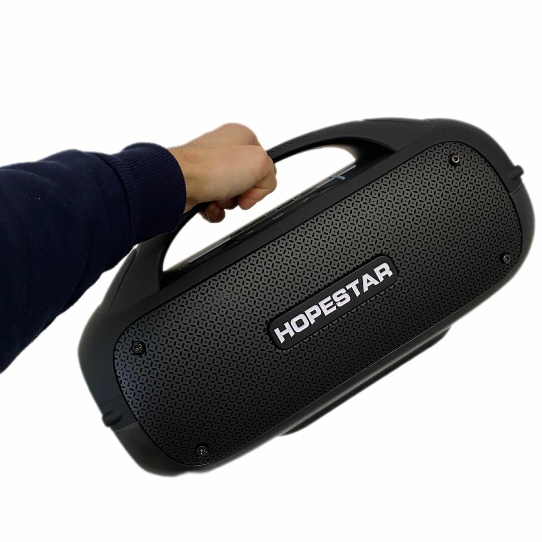 Колонка Hopestar A50 с микрофоном 80Вт (Черная)