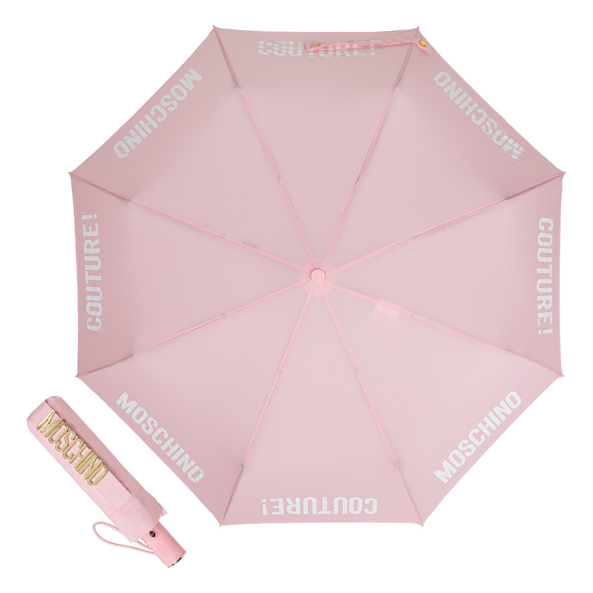 фото Зонт складной Moschino 8983-OCN Couture! Pink