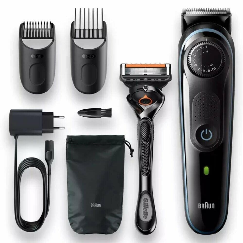 Триммер для бороды Braun BT5341 + Бритва Gillette - фото №4