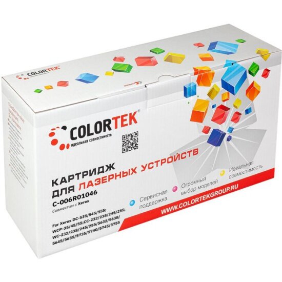 Картридж лазерный Colortek 006R01046 1 туба без контейнера для принтеров Xerox