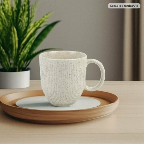 Кружка керамическая волна 340 мл гранит 437₽