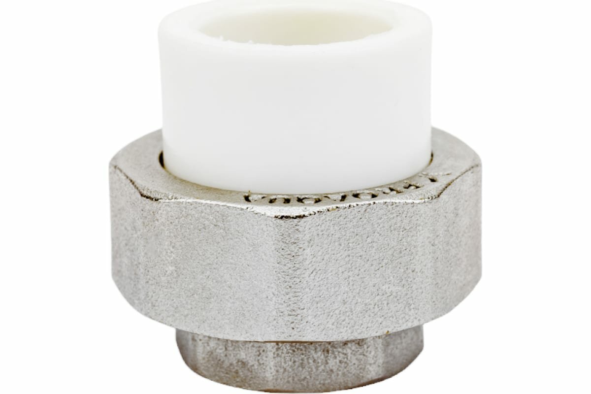 муфта полипропиленовая разъемная (американка) PRO AQUA 20мм х 1/2" ВР - фото №1