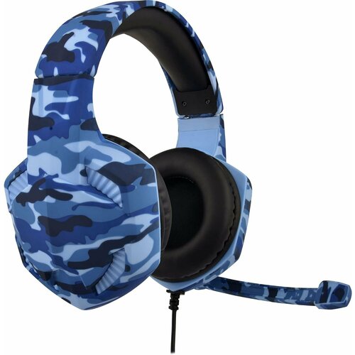 Игровая гарнитура проводная Subsonic Gaming Headset War Force (Blue Camo) Синий камуфляж (PS4/PS5/Xbox One/Series XSwitch/Android/IOS/PC)