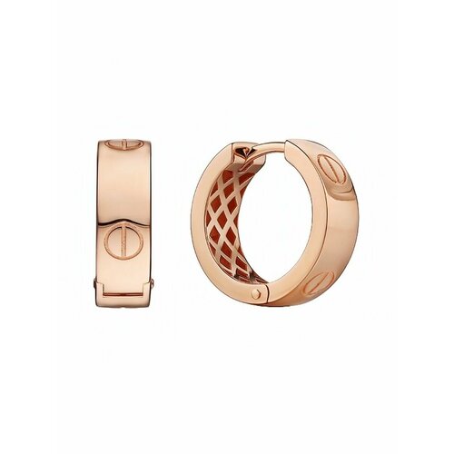 Серьги YA ZOLOTO, красное золото, 585 проба, красный