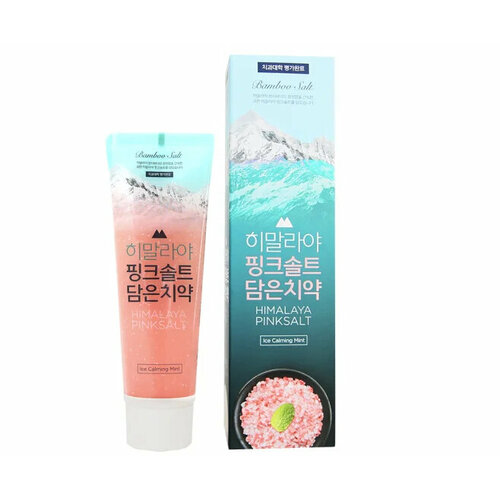 LG Зубная паста гелевая с розовой гималайской солью Цветы и мята Perioe Himalaya Pinksalt, 100гр