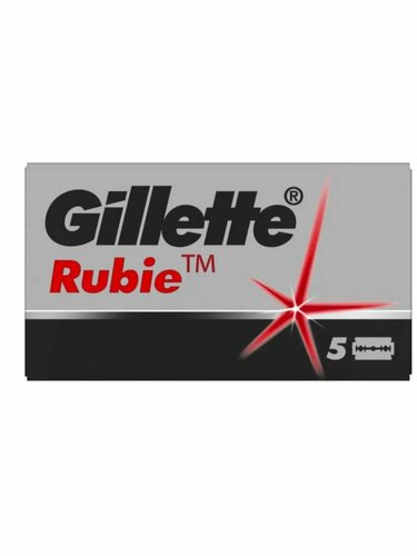 Gillette Rubie - Двусторонние лезвия для бритья 5 шт — купить в ...