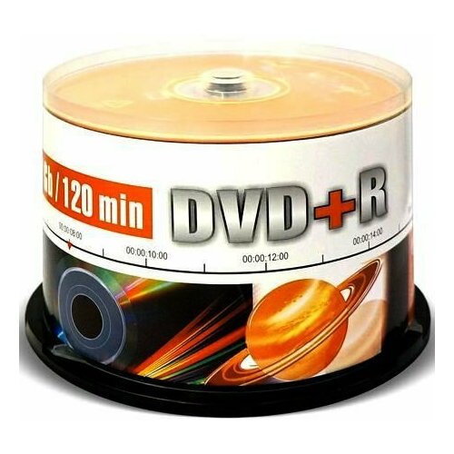 Диск DVD+R Mirex 4.7Gb 16x Cake Box (50шт) (202516)