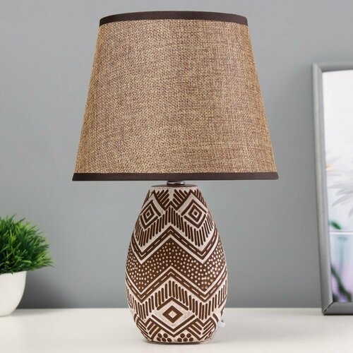 Настольная лампа Савва Е14 40Вт коричневый 20х20х32см 1857₽