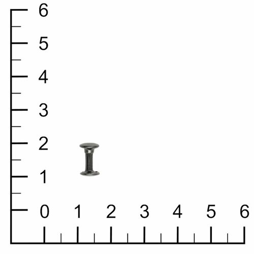 Хольнитены двухсторонние, 6х8х3, черный никель, 25 комплектов / заклепки для одежды и сумок хольнитены двухсторонние d6мм 20шт гамма никель