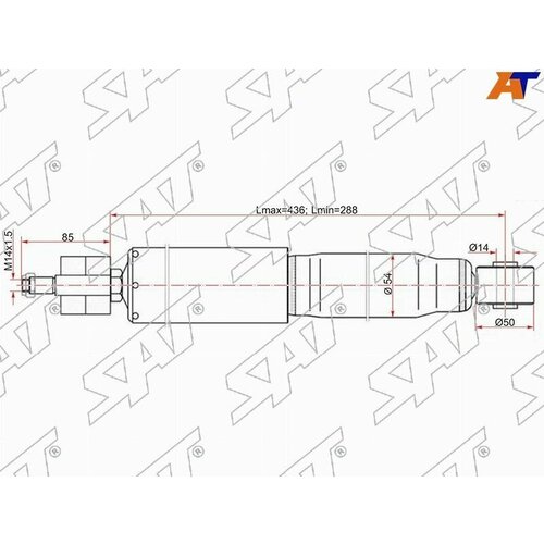 Амортизатор передний TOYOTA LAND CRUISER 100 98-07