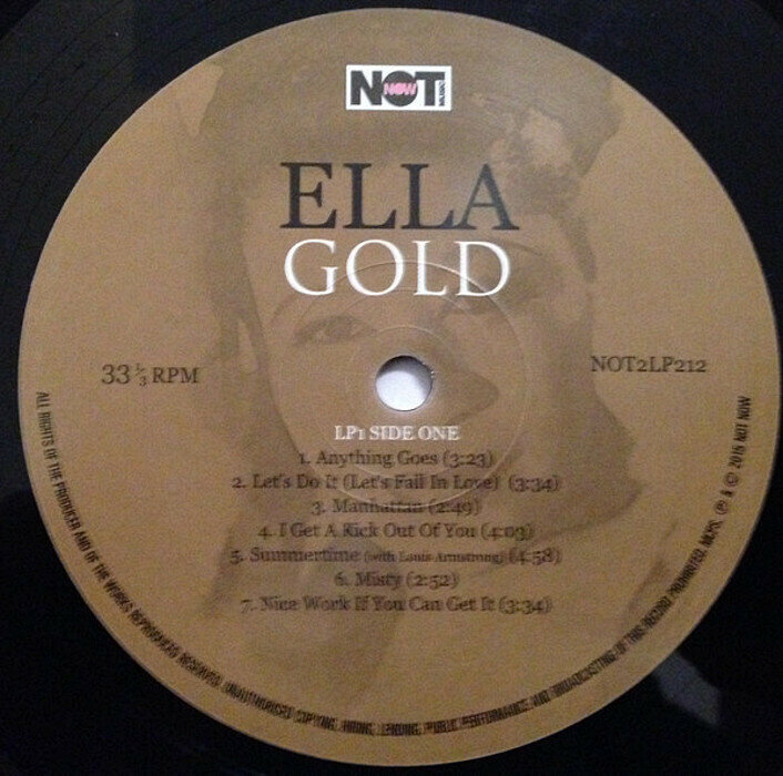 Ella Fitzgerald Gold Виниловая пластинка Fat Cat Records - фото №16