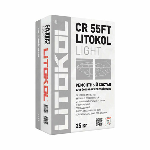 Ремонтная смесь Litokol CR 55FT Light 25 кг 2330₽