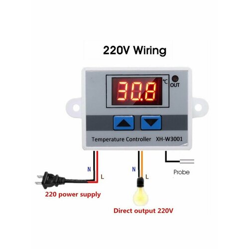 терморегулятор xh w3001 110 220v Терморегулятор программируемый XH-W3001 220В