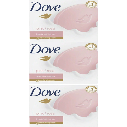 Крем-мыло Dove Роза, 3 шт по 135 г dove крем мыло кусковое pink rosa beauty bathing bar 135 г