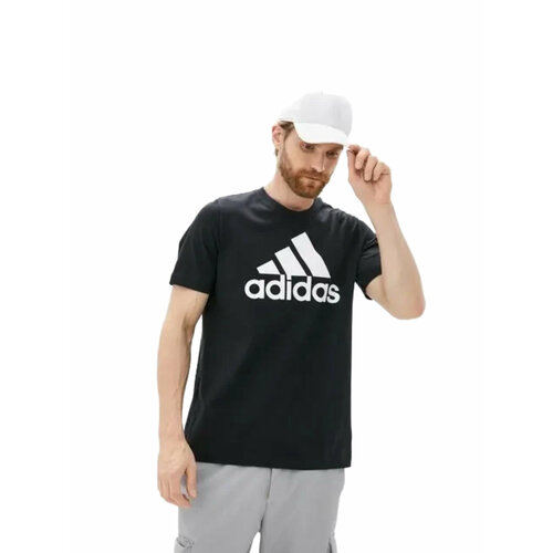 Футболка adidas, размер M, черный