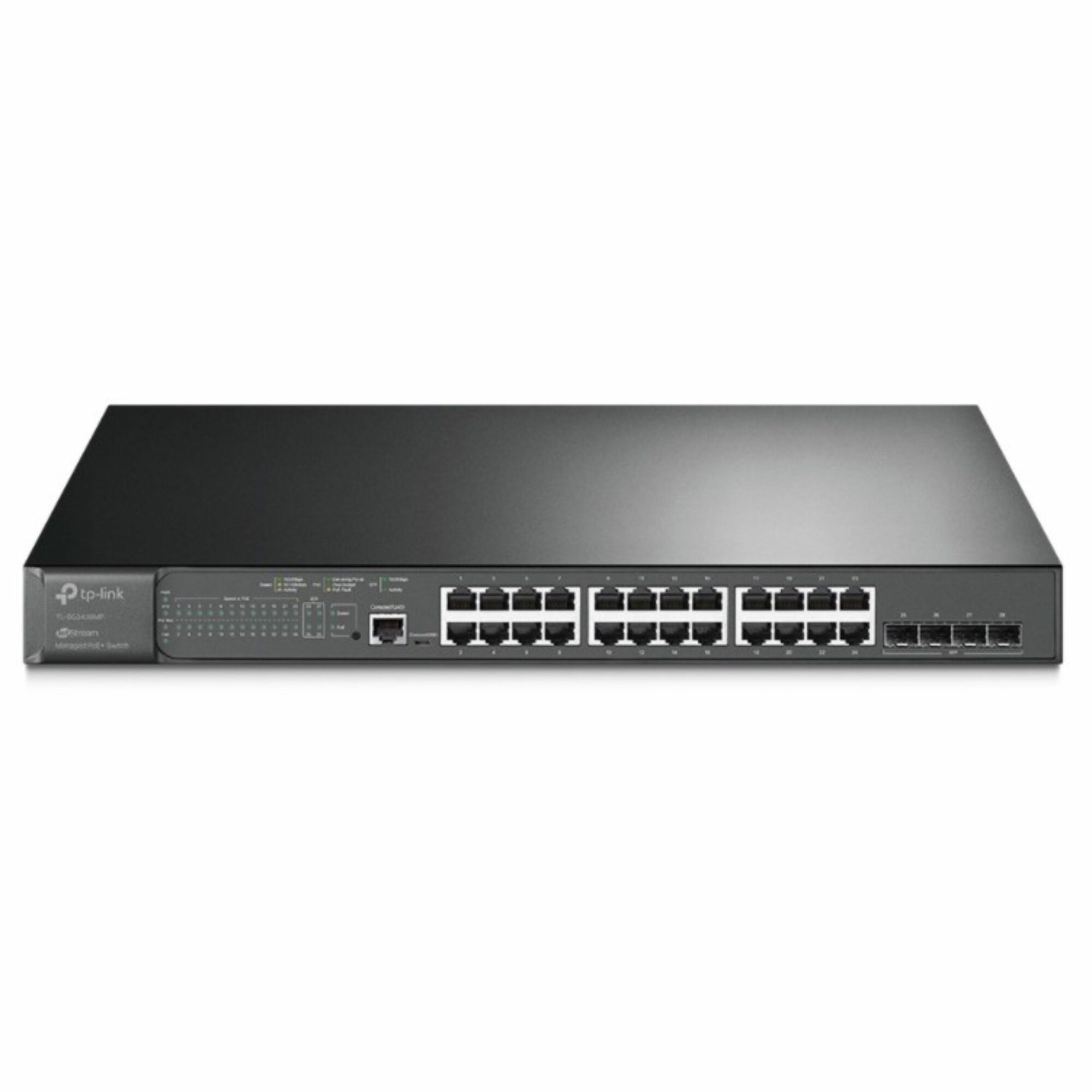 Коммутатор Tp-link TL-SG3428MP 24G 4SFP 24PoE+