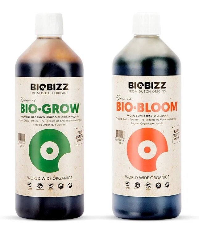 Удобрение BioBizz Bio-Grow + Bio-Bloom (2 шт. hо 1 л)