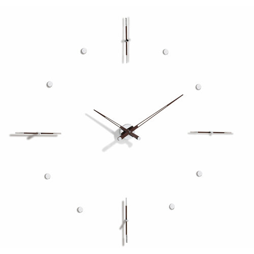 Часы Nomon Mixto N 125 хром/венге. D=125см