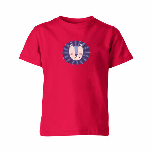 Футболка Us Basic, размер 4, розовый детская футболка котогороскоп кот лев 128 синий