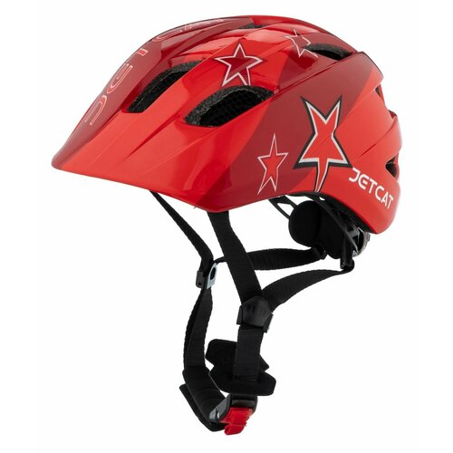 Шлем JETCAT - Max размер M (53-57см) - Red Stars защитный велосипедный велошлем детский
