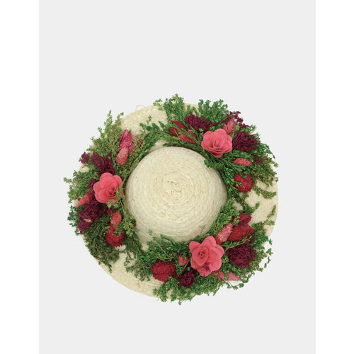 Декоративное настенное украшение Lillo Шляпа с цветами 479₽