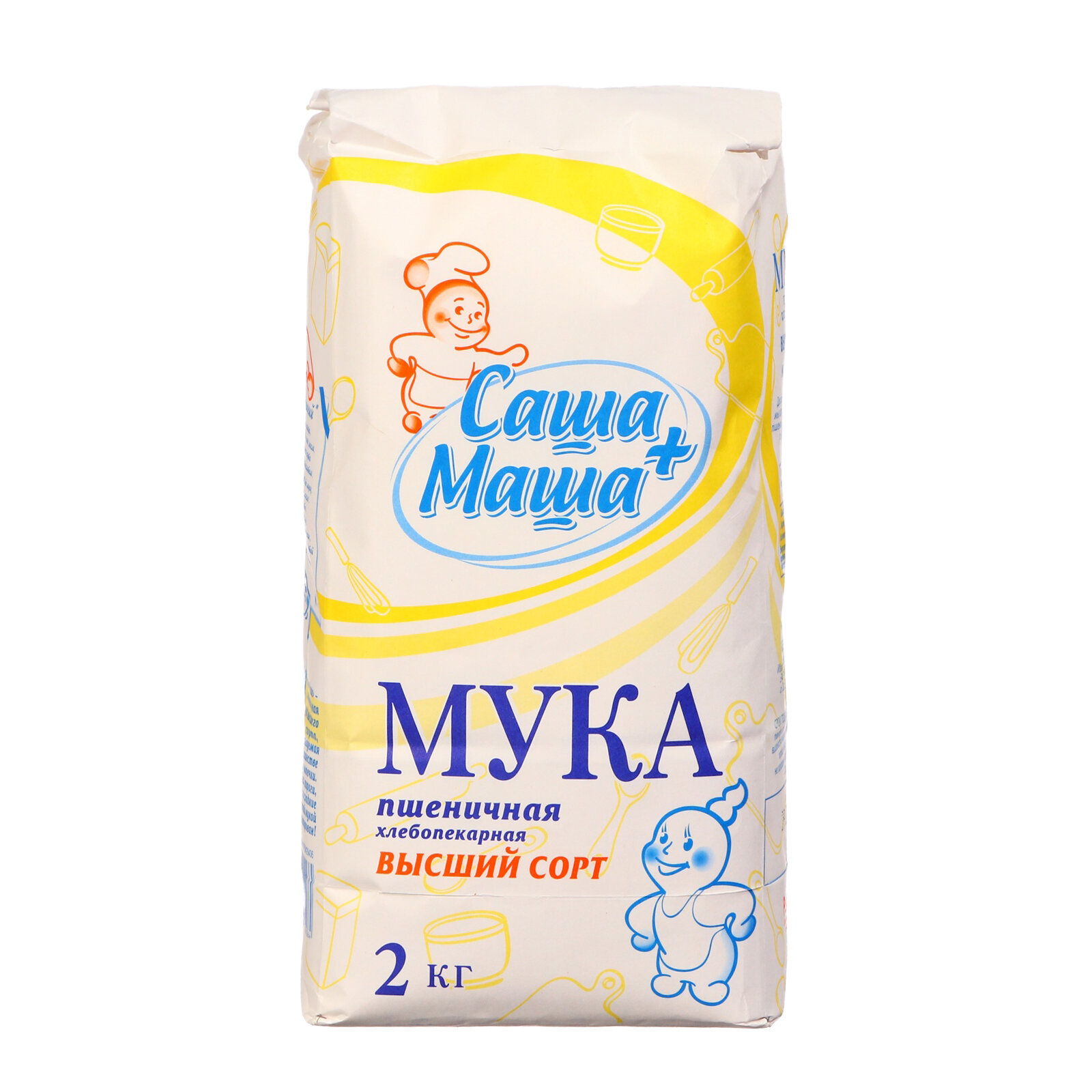 Мука в/с "Саша+Маша", бум/пак, 2 кг