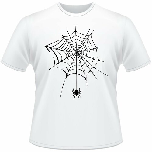 Термонаклейка на одежду термотрансфер термоаппликация - 28 х 24 см Паутина с пауком 550₽