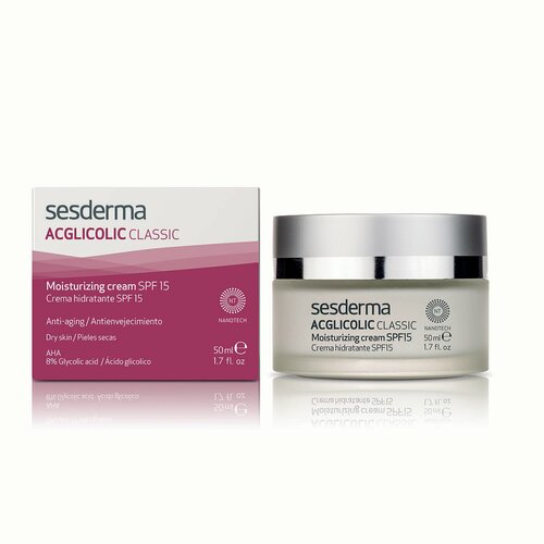 Sesderma ACGLICOLIC CLASSIC Крем для лица увлажняющий с гликолевой кислотой SPF 15, 50 мл