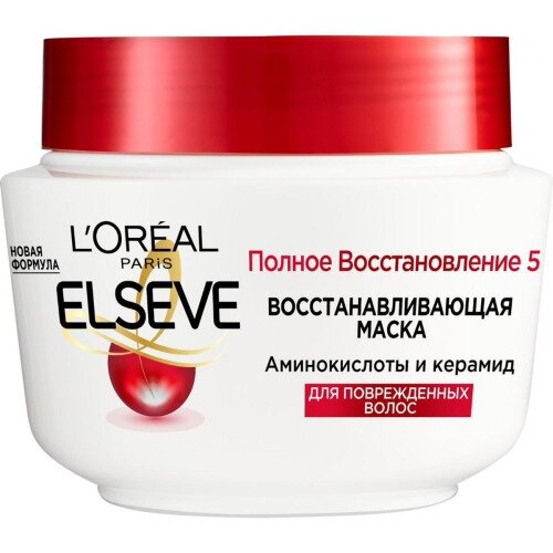 Маска для волос L'Oreal Paris Elseve, Полное восстановление 5, 300 мл (AA127500)