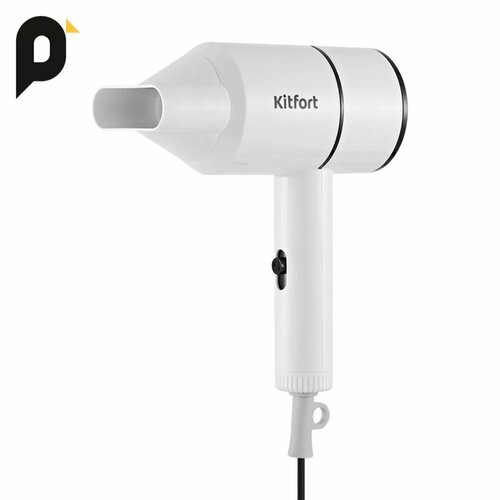 Фен Kitfort КТ-3254 800 Вт 2 скорости 3 температурных режима бело-чёрный 175700₽