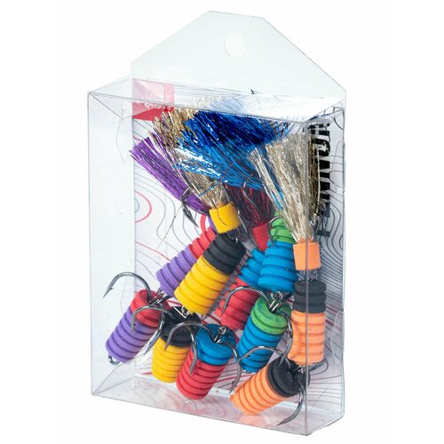 Мандула набор Lucky John PENNON SLOTWORM MIX2 длина 10 см 5 шт.