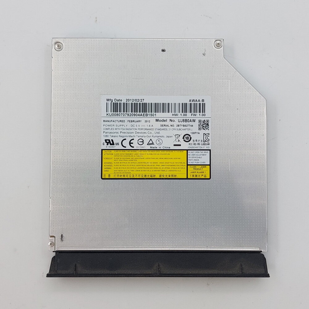 Привод DVD-RW UJ8B0AW, Panasonic, Sata, 12.7 mm