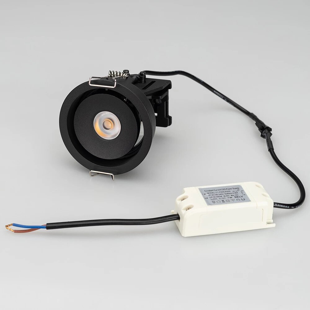 Светильник CL-SIMPLE-R78-9W Warm3000 (BK, 45 deg) (Arlight, IP20 Металл, 3 года) 028147