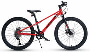 Подростковый велосипед Maxiscoo 7Bike Pro Disc 24" (2024) 24 Красный (130-150 см)