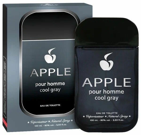 Apple Parfums Мужская Туалетная вода Apple Pour Homme Cool Gray, 100 мл